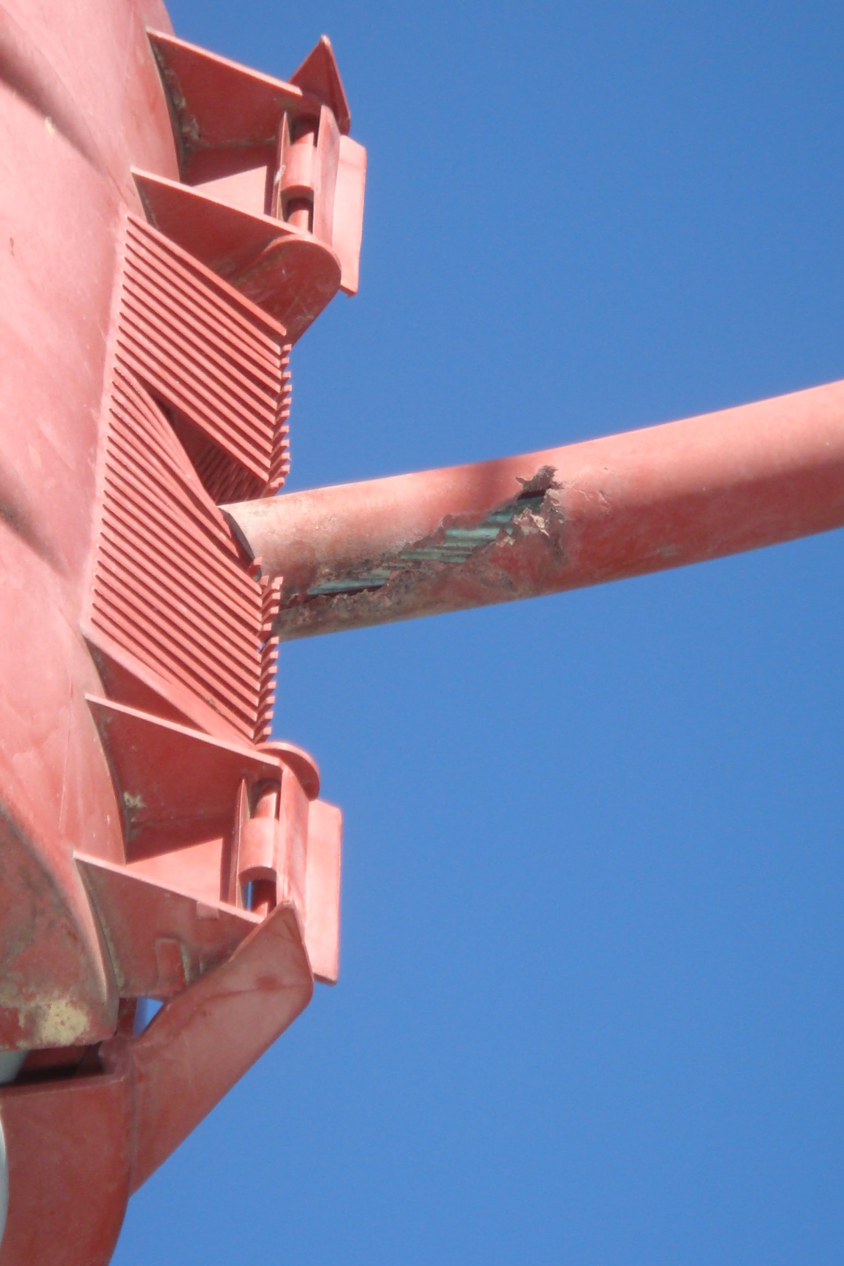 Eroded insulation